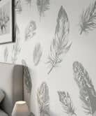 Vliesbehang effen modern in beige  