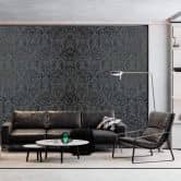Vliestapete in ornamentaler Optik schwarz Ornamental 