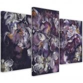 Leinwandbild 3 teilig, Iris Blume 