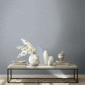 Vliestapete Uni, Textil Uni Modern in Grau 