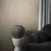 Vliestapete mit leichten Linien und Streifen beige Uni 