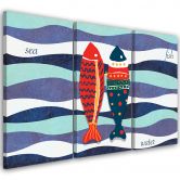 Leinwandbild 3-teilig, Raketen 