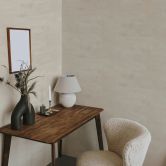 Vliestapete Putzoptik, Betonoptik Uni Geometrisch matt in Beige 