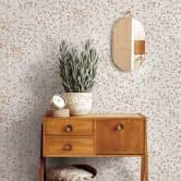Vliestapete Blätter Floral Natur matt in Weiß Beige 