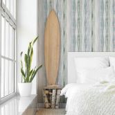 Vliesbehang strepen grafisch modern mat in grijs groen 