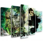 Leinwandbild 5 teilig, Amy Winehouse Sängerin 
