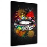 Canvasbillede, Mouth Pop Art 