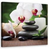 Canvasbillede, orkidéblomster Zen 