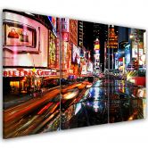 Leinwandbild 3-teilig, Times Square New York 