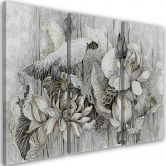 Leinwandbild 3 teilig, Saint Lotos Blumen 