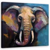 Leinwandbild Elefant Tiere Afrika 