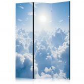 Paravent, Raumteiler freistehend, Trennwand - Heavenly Calm: Warm Rays of the Sun 