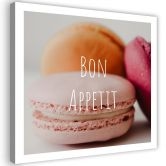 Leinwandbild, Makkaroni - Bon Apetit 