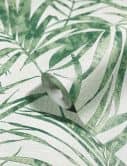 Papier peint à fleurs, papier peint intissé Novamur Yvi vert 