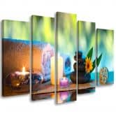 Leinwandbild 5 teilig, Zen Spa Wellness  