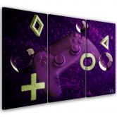 Leinwandbild 3 teilig, Spielkonsole 