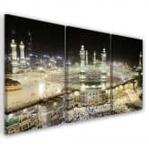 Leinwandbild 3-teilig, Mekka-Moschee 
