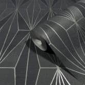 Vliestapete Grafisch Modern in Schwarz  