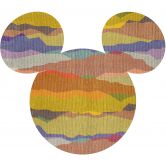 Selbstklebende Vlies Fototapete - Mickey Head - 125 x 125 cm 