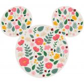 Papier peint autocollant - Mickey Head Wild Flowers - 125 x 125 cm 