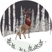 Selvklæbende tapet - Bambi Big Prince - 125 x 125 cm 