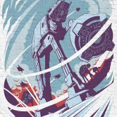 Vlies Fototapete - Star Wars Classic Concrete Hoth - 200 x 280 cm 