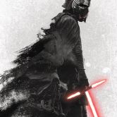 Vlies Fototapete - Star Wars Kylo Vader Shadow - 200 x 280 cm 