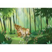 Vlies Fototapete - Lion King Love - 400 x 280 cm 