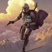 Vlies Fototapete - Mandalorian Escape - 200 x 280 cm 