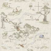 Carta da parati - Winnie the Pooh Map - 200 x 240 cm 