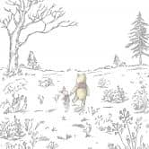 Vlies Fototapete - Winnie the Pooh Walk - 200 x 280 cm 