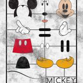 Vlies Fototapete - Mickey Kit - 200 x 280 cm 