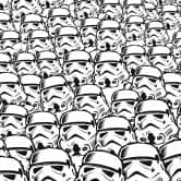 Vlies Fototapete - Star Wars Stormtrooper Swarm - 250 x 280 cm 