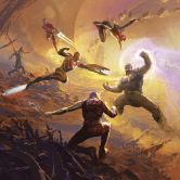 Vlies Fototapete - Avengers Epic Battle Titan - 250 x 280 cm 