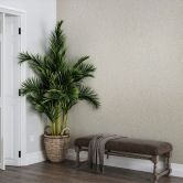 Vliestapete in Beige Blattmotiv Floral Natur 