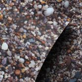 Möbelfolie Bunte Kieselsteine am Strand 