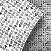 Möbelfolie Herz Variationen 