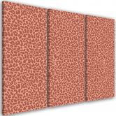 3-delige canvasprint, patroon met luipaardbontpatches 