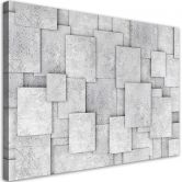 Leinwandbild, Geometrische Beton 3D Abstrakt 