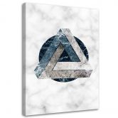 Leinwandbild, Geometrische Abstraktion - Marmor 