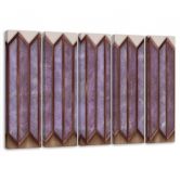 Leinwandbild 5 teilig, Buntes 3D -Fenster 