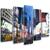Leinwandbild 5 teilig, New York Times Square 