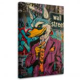 Canvas Schilderij, Wolf of Wall Street AI 