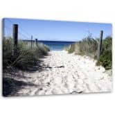 Leinwandbild, Strand Dünen Landschaft 