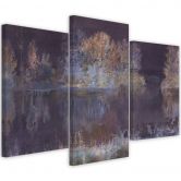 Leinwandbild 3 teilig, Seeblick 