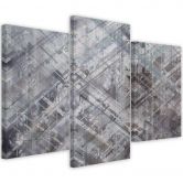 Leinwandbild 3 teilig, Abstrakte geometrische Formen 