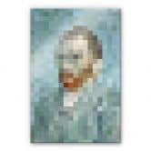 Akrylbillede Pixelart - van Gogh - Selvportræt 1889 