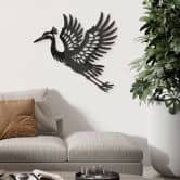 Wanddeko Kranich - eleganter Vogel - Acryldeko 