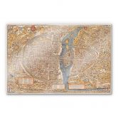 Acrylglasbild Historische Karte von Paris 