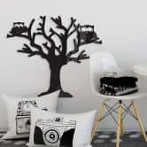 Acryldeko Baum mit Eulen 